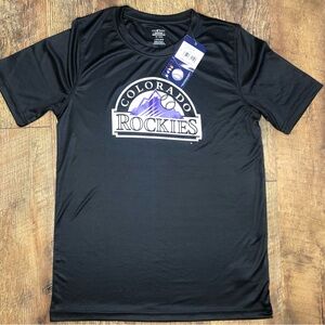 Genuine Colorado Rockies Baseball Children’s Short Sleeve Large 14/16 Black